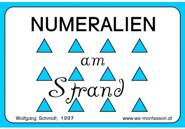 Numeralien: Am Strand, Adj. blau