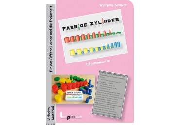 Farbige Zylinder - Aufgabenkarten