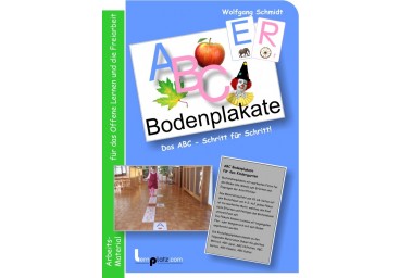 ABC Bodenplakate für Kindergarten A4