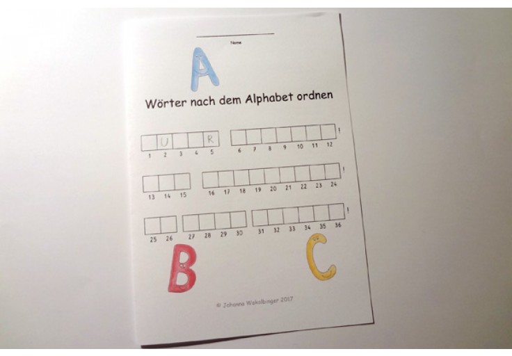 Alphabetische Reihenfolge Anordnen – EDNEU