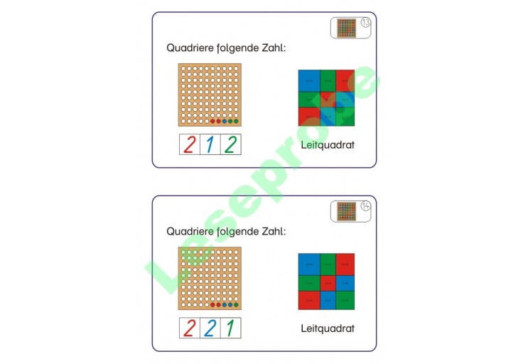 Quadrieren und Quadratwurzel ziehen, Arbeitskartei - Arithmetik ...