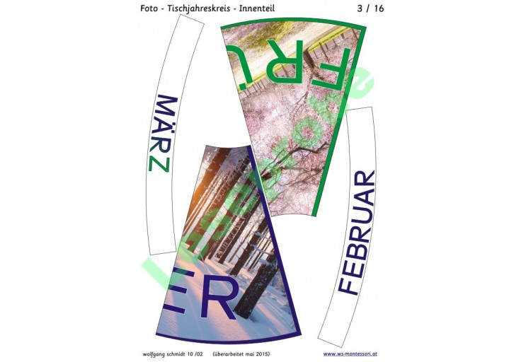 Jahreskreis Fur Tisch Mit Fotos 75cm Zeit Kosmisch