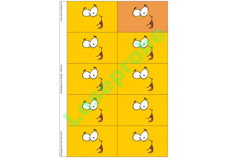 Würfelspiel zum Würfel - Körper - Geometrie - Mathematik