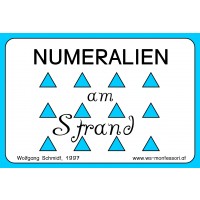 Numeralien: Am Strand, Adj. blau