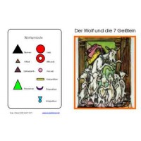 Wortartenmärchen: Wolf & Geißlein, Adj. braun