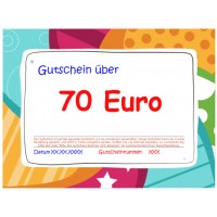 Gutschein 70 Euro