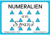 Numeralien: Am Strand, Adj. blau