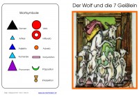 Wortartenmärchen: Wolf & Geißlein, Adj. blau